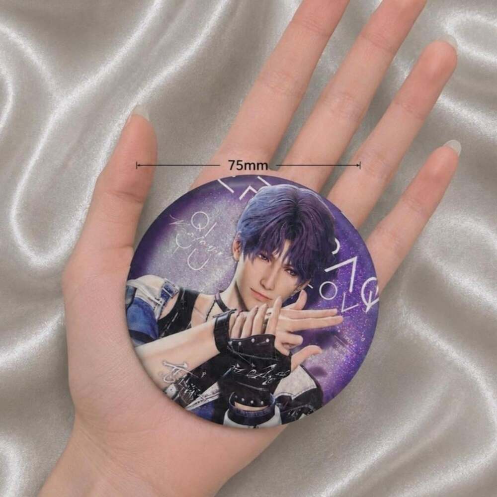 Love and Deepspace Rafayel Qi Yu Heartbeats Ablaze Large Glitter Badge / Button